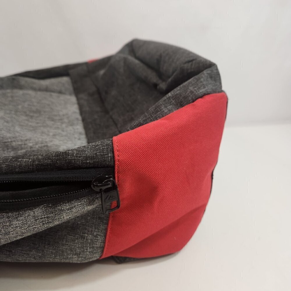Quiksilver Backpack Grey Black Red - Picture 3 of 14